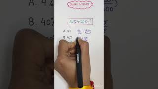 Learn percentage math in seconds | Fast math tips #shorts