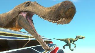 Conveyor Belt Challenge: Which Dinosaur Or Animal Can Survive?| Animal Revolt Battle Simulator