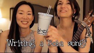 Writing songs about Boba Tea with Angel!
