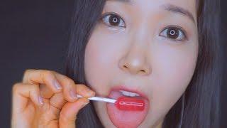 ASMR Lollipop Licking Eating Crinkle