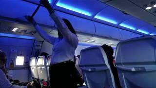 Alaska Airlines Airbus Safety Demonstration #ASsafetydance