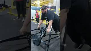 Warming up with T-Bar Rows