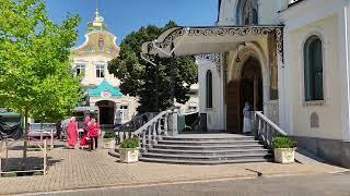 City walk in Odessa Transfiguration Day in Ukraine