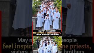 May more young people feel inspired to become priest, sisters & brothers #Amen #popeleoxiv #catholic