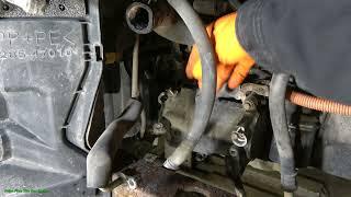 How to replace AC compressor Toyota Prius 1.5 engine. Years 2002 to 2009