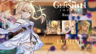 Fontaine react to Lumine || Traveler || Genshin impact || Made by Yuk!ra