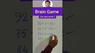 IQ Test - Brain Game #shorts #maths #mathskills