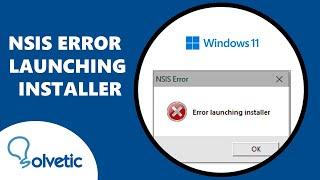 NSIS Error Launching Installer