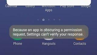 Fix because an app is obscuring a permission request usb | USB Debugging Because an app is obscuring