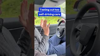 We tried two self-driving cars to find the differences between them. #tesla #waymo #fsd
