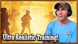 ULTRA realistic military training (Belgian 3 Para) - Marine reacts