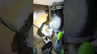 An outlet under a drain pipe?!  Who needs safety when you’ve got shocks & giggles 
