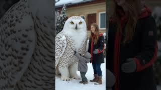 Family adopts giant owl #shorts