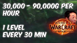 HUGE GOLD And XP WHILE LEVELING - 11.0.2 WoW The War Within