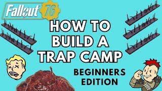 Fallout 76 I How To Build a Trap Camp #fallout76 #fo76