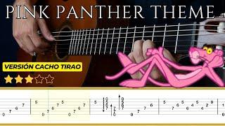 PINK PANTHER Theme (Fingerstyle)  || Classical Guitar Tutorial + TABS