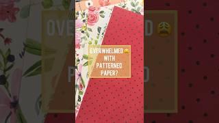 DON'T Toss Your Patterned Paper Scraps! Try this! #asmr #crafts #craftorganization #diy