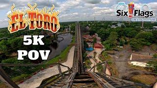 El Toro Front Row POV [5K] | Six Flags Great Adventure 2023