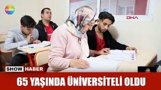 65 yaşında üniversiteli oldu