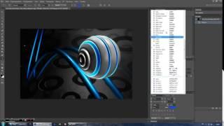 Видео Урок по созданию 3D текста в Adobe Photoshop  CS6