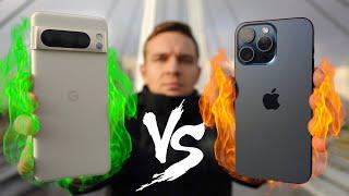 Pixel 8 Pro vs iPhone 15 Pro Max Сравнение Камер