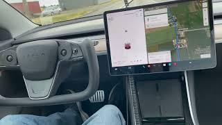 Tesla Model S palladium Steering Wheel in Model 3