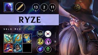 Ryze Mid vs Twisted Fate - KR Challenger Patch 25.11