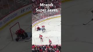 Mrazek super saves #nhl #shorts #nhlshorts #mrazek #blackhawks #lightning