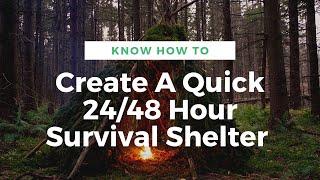 Know How to Create A Quick 24/48 Survival Shelter or Primitive Bed. Paleo Tracks Survival