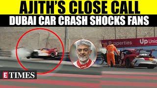 Ajith Kumar's Car Crashes During Dubai 24H Race Training | Watch Viral Video