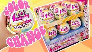 LOL Surprise SUNSHINE MAKEOVER Full Case Unboxing Color Change Dolls