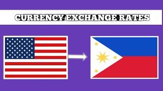 Philippine peso to us dollar | Today Philippines currency exchange rate