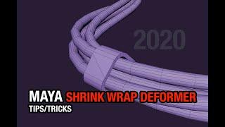 Shrink Wrap Deformer - 3D Modeling in Maya