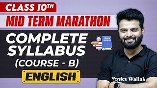 Complete CBSE English - Class 10th | MID Term in One Shot | Marathon Series 