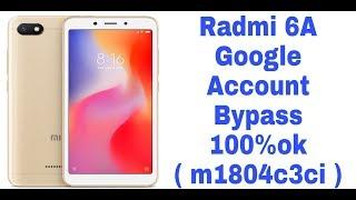 Xiaomi Radmi 6A frp lock Remove ( m1804c3ci ) 100% ok