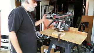 Classic Craftsman Radial Arm Saw Demonstration (Powertool Central)