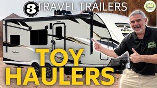 3 Toy Hauler Travel Trailers