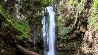 Водопад Ажек в Сочи. Краснодарский край Россия