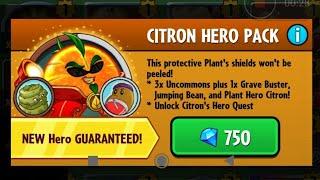 Buying NEW PLANT HERO CITRON | PvZ Heroes