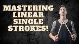 Your hardest drum lesson! Linear single and double STROKES!