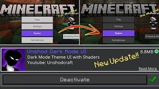 UNSHOD DARK MODE UI | MCBE 1.21+