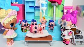 THEY RAN AWAY FROM GRANDMA HEDGEHOG TO THE HOSPITAL! Kids lol LOL surprise fakes! Cartoon with dolls