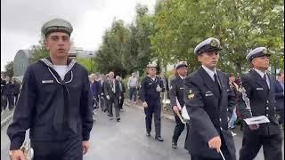 CT Foxford celebrates with Argentinian Navy