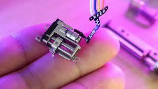 Experimenting with geared micro linear stepper motor