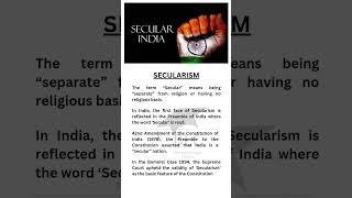 Do you know about Indian secularism #secularism #shorts #constitution
