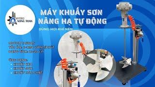 Vận Hành Máy Khuấy Sơn, Keo Đặc Dùng Khí Nén 0.5HP Dung Tích 20 Lít