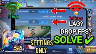 HOW To FIX LAG And BOOST FPS In MOBILE LEGENDS | Fix High Ping