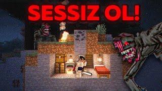 Minecraft'ın En KORKUNÇ SESSİZ Dünyasında Hayatta Kaldım..