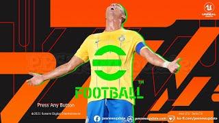 PES 2021 Menu eFootball 2024 Black ORANGE by PESNewupdate