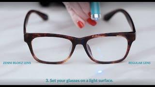 See the Difference with Zenni's Blue Light Blocking Lenses, Blokz